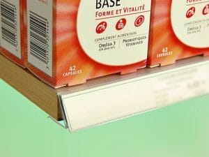 Réglette clipsable plate inclinée – Dimensions au choix – À l&rsquo;unité