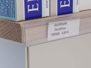 Réglette transparente adhésive plate – Dimensions au choix – À l&rsquo;unité