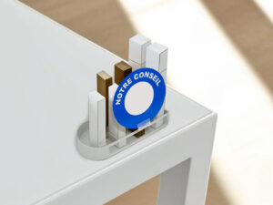 Lot de 4 stop-rayons ronds