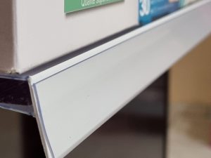 Réglette clipsable plate blanche droite – Hauteur au choix  – À l&rsquo;unité