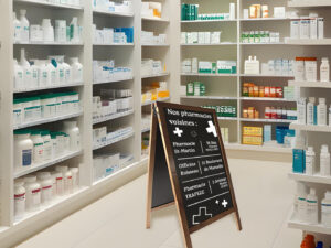 Chevalet de trottoir 93×50,5cm teinté chêne