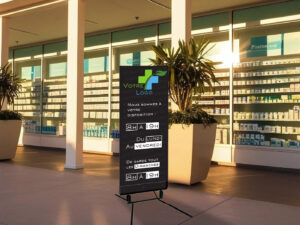 Stop-trottoir rectangulaire sans décor + pied ressort