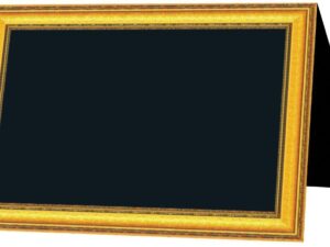 Chevalet neutre « Ornement » Cadre doré